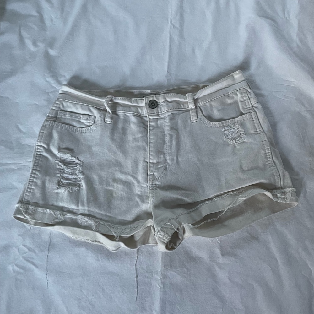 Women's Cream Jean Shorts